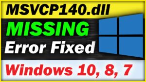 Read more about the article MSVCP140.dll missing OBS Studio/The Program can’t start because MSVCP140.dll is missing from your computer