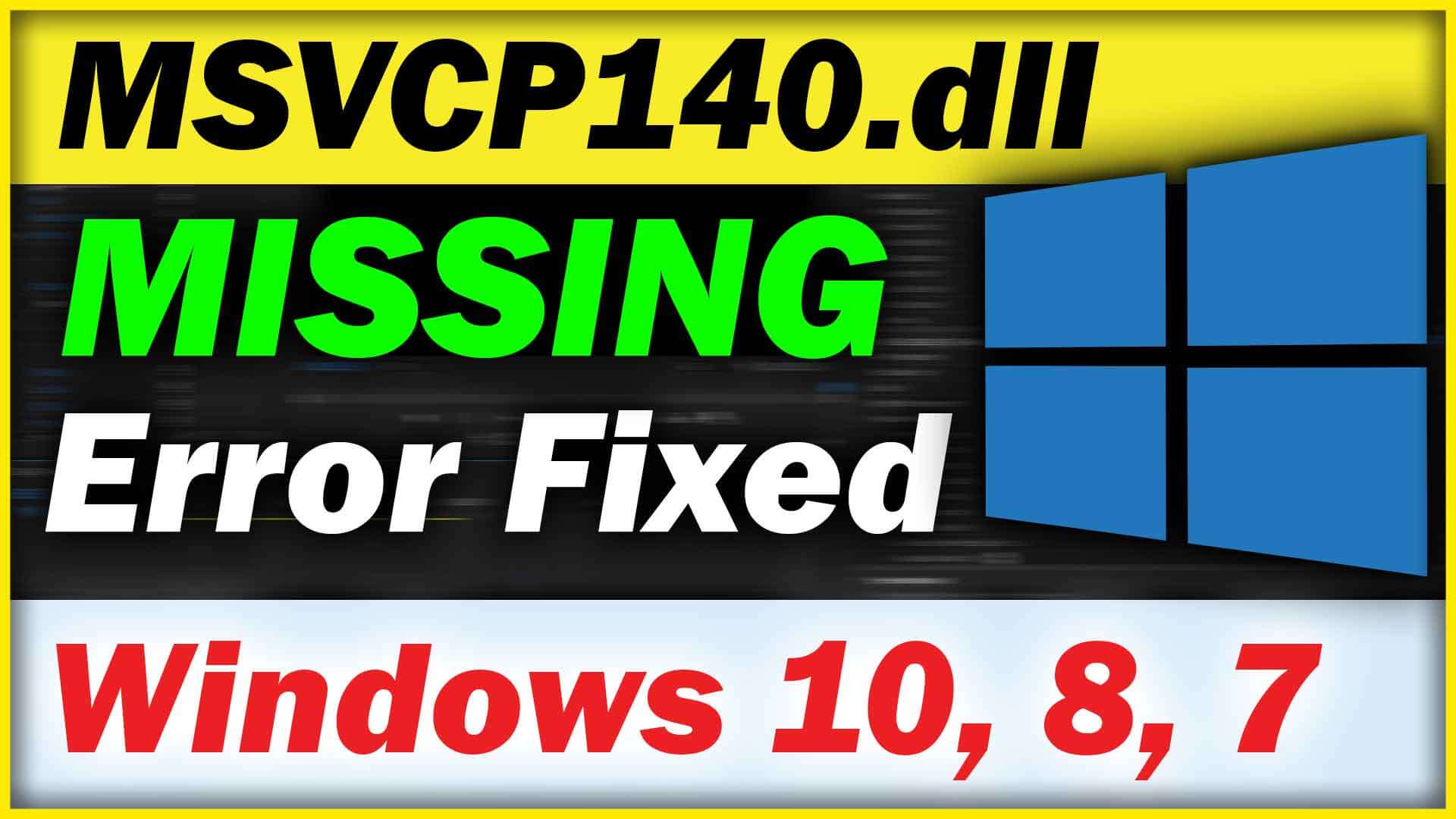 You are currently viewing MSVCP140.dll missing OBS Studio/The Program can’t start because MSVCP140.dll is missing from your computer